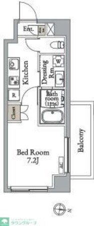 メトロステージ亀有の物件間取画像